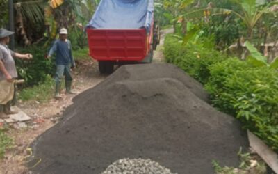 Pengedropan Material Pembangunan Jembatan Jl R. Kamsi Dimulai, Akses Warga Cimanggu Segera Pulih