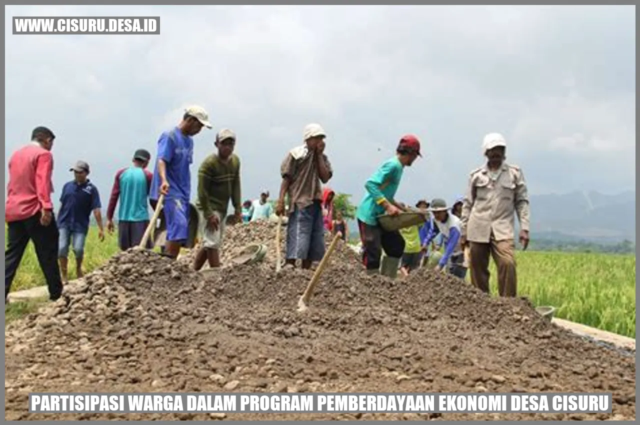 Partisipasi Warga dalam Program Pemberdayaan Ekonomi Desa Cisuru