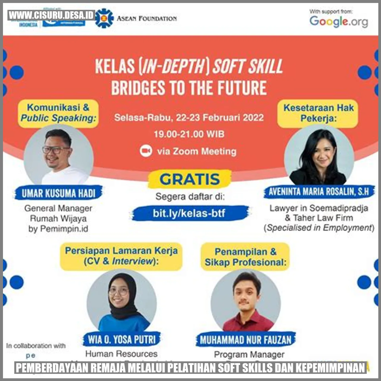 Pemberdayaan Remaja melalui Pelatihan Soft Skills dan Kepemimpinan