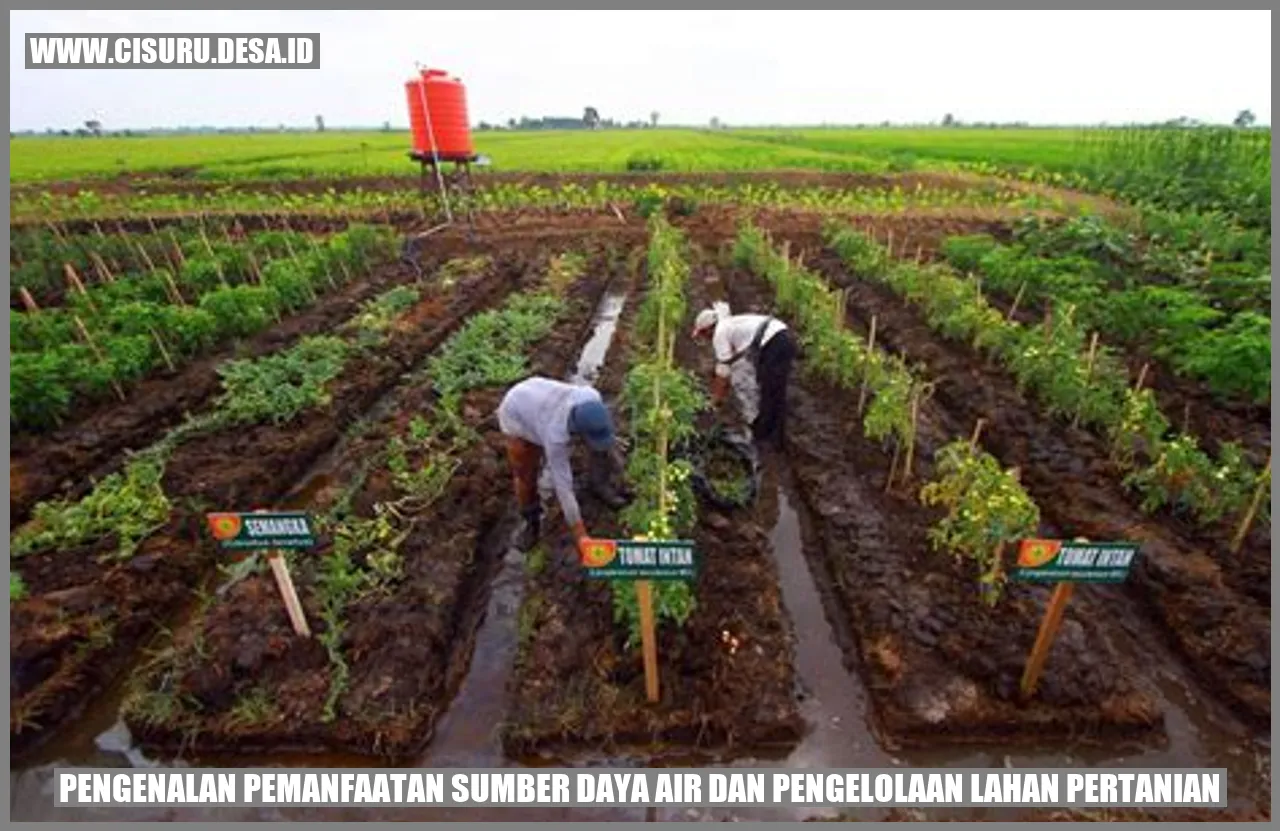 Sumber Daya Air dan Lahan Pertanian