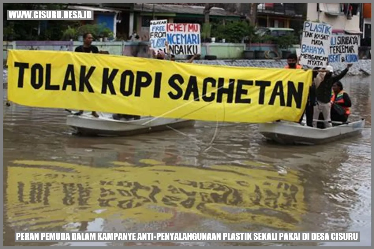 Gambar Pemuda di Kampanye Anti-Penyalahgunaan Plastik Sekali Pakai