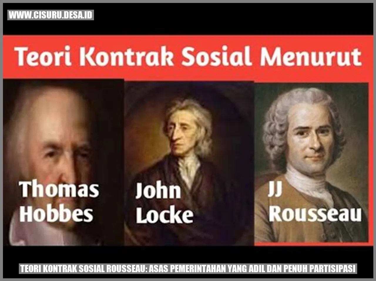 Teori Kontrak Sosial Rousseau